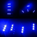 4x 3 LED Charge Car Decorative Light Lamps Car Interior Accessories Foot Blue