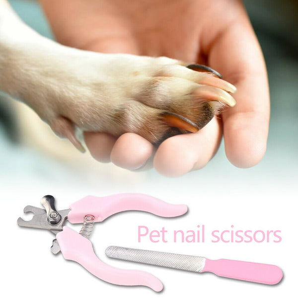 Cat Dog Nail Clipper Stainless Steel Claw Scissors Cutter Grooming Pet Tool A#S