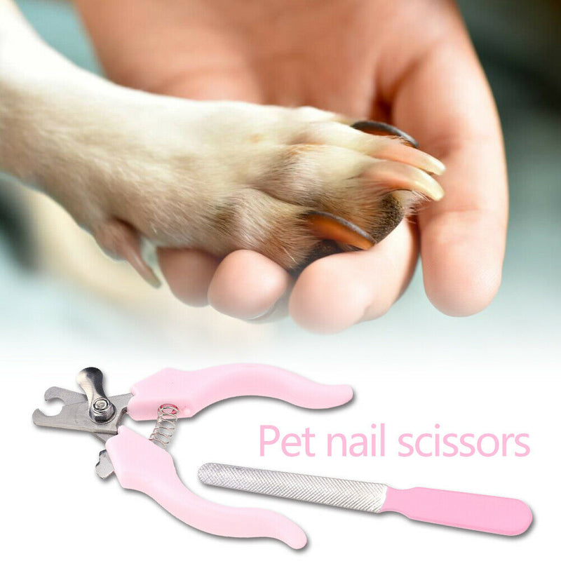 Cat Dog Nail Clipper Stainless Steel Claw Scissors Cutter Grooming Pet Tool A