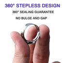 140Pcs 7-21mm 304 Stainless Steel Single Ear Stelpess Hose Clamp Assorted K