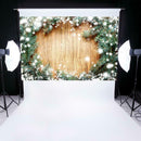 Christmas Backdrop Wood Board Photography Background Cloth Photo Studio Decor