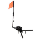 Foldable Ice Fishing Rod with Flag Round Tip-Up Ice Fishing Orange Flag Fishing