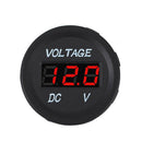 12V 24V Car Marine Motorcycle LED Digital Voltmeter Voltage Meter Battery Gauge