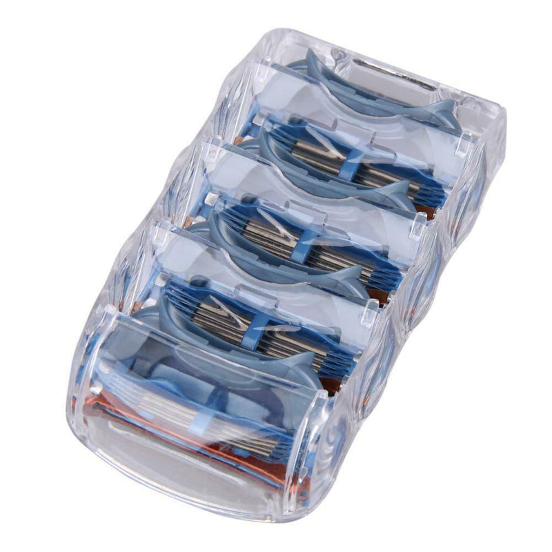 4pcs/lot Men Face 5-Layer Sharp Hair Beard Shaving Blades for Razor