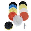 11Pcs sponge polishing waxing buffing pads kit set compound for auto  â„–[