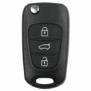 Remote Folding Key Shell Case 3-Buttons Fob For Hyundai I20 I30 IX35 I35 Un O4Q8