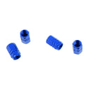 4pcs Wheel Valve Air Cap  Tool Tire Part for Car 16x10x10mm Blue