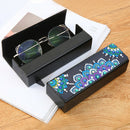 DIY Diamond Pinting Leather Eye Glasses Storage Box Sunglasses Organizer