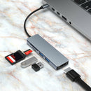 USB3.0 Type-C Hub to HDMI Converter 4K Adapter Splitter 5in1 Fr MacBook Pro Dock