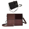 European Retro Fashion Square Bag Pu Leather Women's Designer Handbag Splic S7F9