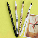 Automatic Pen Cute Black and White Dots Plastic Mechanical Pencil 0.5mm X5L New