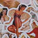50Pcs Sexy Retro Poster Girls Stickers Suitcase Laptop Guitar Car Stick 3C
