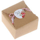 120pcs/lot Thank you Sealing Label Adhesive Kraft Seal Baking Gift Stickers