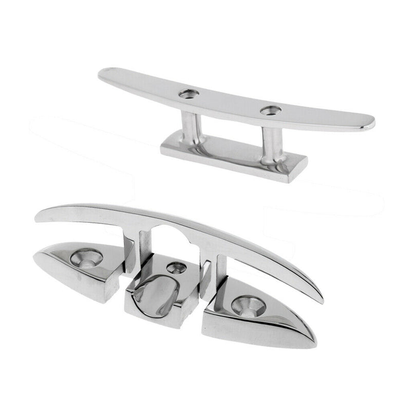 2 Pcs 316 Stainless Steel Marine Sailing Boat & Dock Rope Cleat