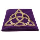 1pc Velvet Tarot Table Cloth Wicca Pentacle Sun for Tarot Cards Purple 80x80