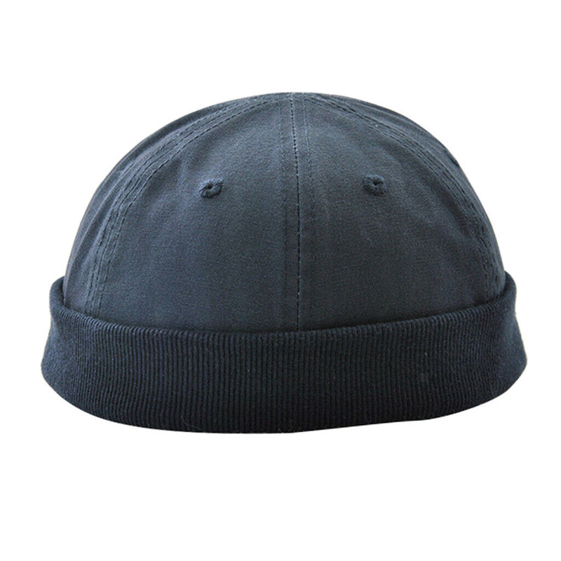 3 Pcs Mens Skullcap Retro Watch Hat Roll up Docker Hat Adjustable Visor-Less