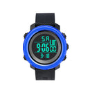 Digital Electronic Men Outdoor Sports Waterproof Luminous Wristwatch (C) A