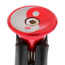 2 Pair Cycle Bike Handlebar End Plugs Bicycle Handle Bar Grips Cap Black Red
