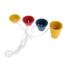 Set of 4pcs Winter Pyramid Driving Home Range Golf Practice Training Tee Holder