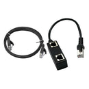 RJ45 Male to 2 x Female LAN Ethernet Splitter Adapter Cable Compatible with