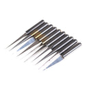 10Pcs 3.175mm Carbide PCB Engraving Bits CNC Router Tool 10 Degrees 0.1mm ME