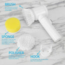 5 in 1 Magic Brush Nylon Bathtub Electric Multi-functional Household Tools