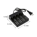 4 Slot LED Battery Charger For 18650 Li-ion Rechargeable Batteries Wall Adapter