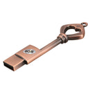 USB 2.0 Metal USB Pen Drive Pure Copper Heart USB Flash Drive Key (Copper,  R3C8