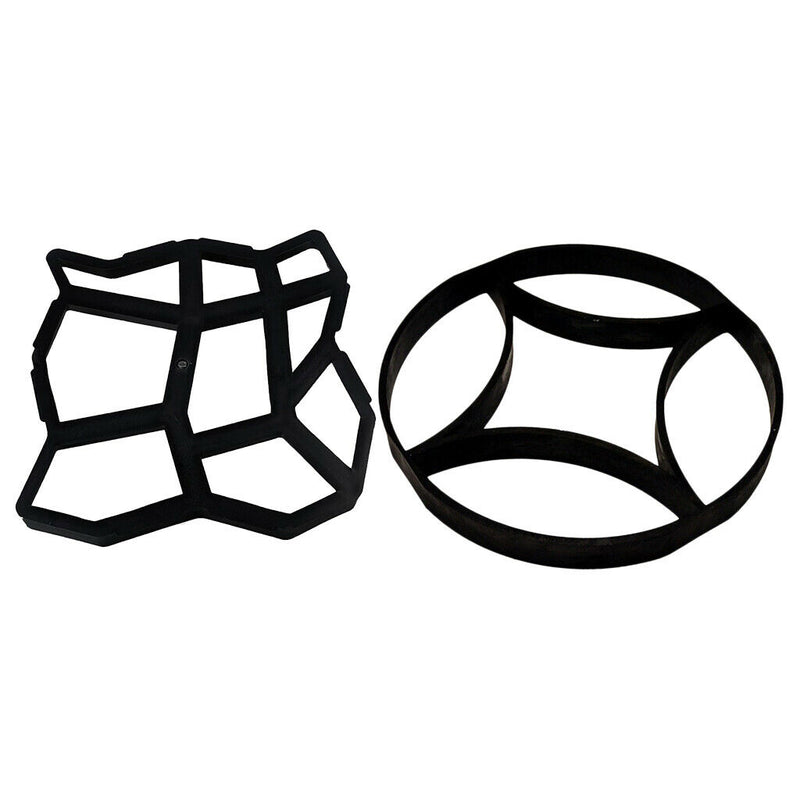 2x DIY Garden Lawn Stepping Stones Mold Outdoor Paving Driveway Brick Mould