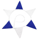 Creative Blue Cotton Pennant Flag For Garland Home Wedding Party Decoration