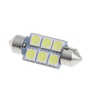 10X White 36MM 5050 6LED SMD Car Auto Interior Festoon Dome Light Lamp Bulb