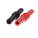 2pcs/set 4mm Female To Female Banana Coupler Plug Adapter Cable Connector  JC Kw
