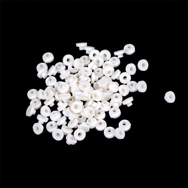 100X TO-3P TO-247 White Silicone particle Transistor Plastic Washer Insulatio Kw