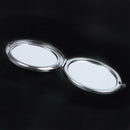 Travel Compact Pocket Crystal Folding Makeup Mirror , Royal blue