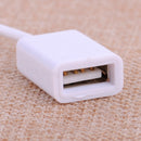 3.5mm Male AUX Audio Plug Jack To USB 2.0 Female Converter Car MP3 Cord Cable