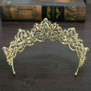 New Bride Baroque Luxury Crystal AB Bridal Crown Tiaras W4B7 Diadem Light D C6M9
