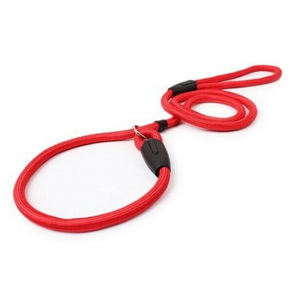 Sturdy Pet Collar Rope Nylon Dog Slip Training Walking Lead With P Chain 1c