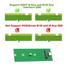 USB 3.1 To M.2 NGFF SSD Type C Adapter Card SSD External Enclosure Case for