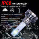 2x Mini LED Car Headlight Bulbs 72W 12000LM 8000K COB Headlamp Bulbs (H1)