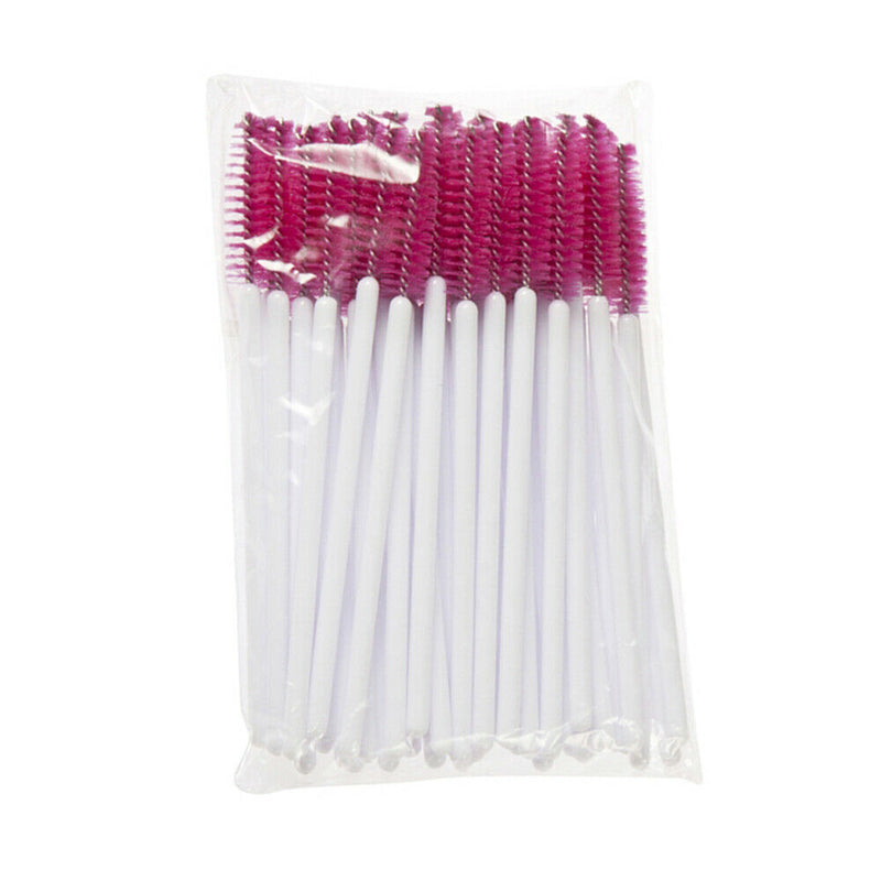 50PCS Disposable Eyelash Brush Mascara Wands Applicator Spoolers Makeup(6)