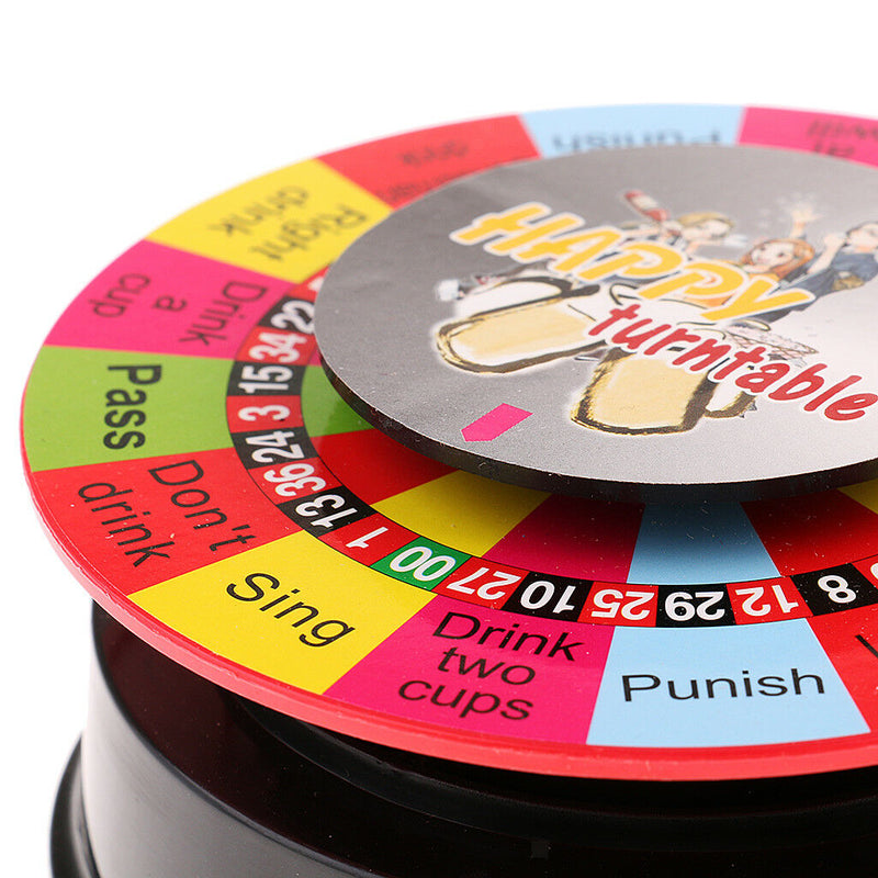 Electric Turntable Drinking Roulette Wheel, Indoor Party Entertainment Game