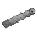 1.5M Fish Net Cage Fishing Tackle Care Creel 5 Layers Collapsible Black