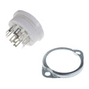 1PC Ceramic 9pin PCB mounting tube socket for 12AX7,12AT7,12AU7,CC83,ECC82,E88CC
