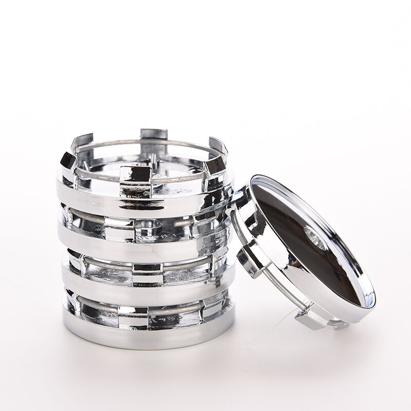 60mm Chrome Car Auto Wheel Center Hub Cap Cover Tyre Trims Universal  LJ