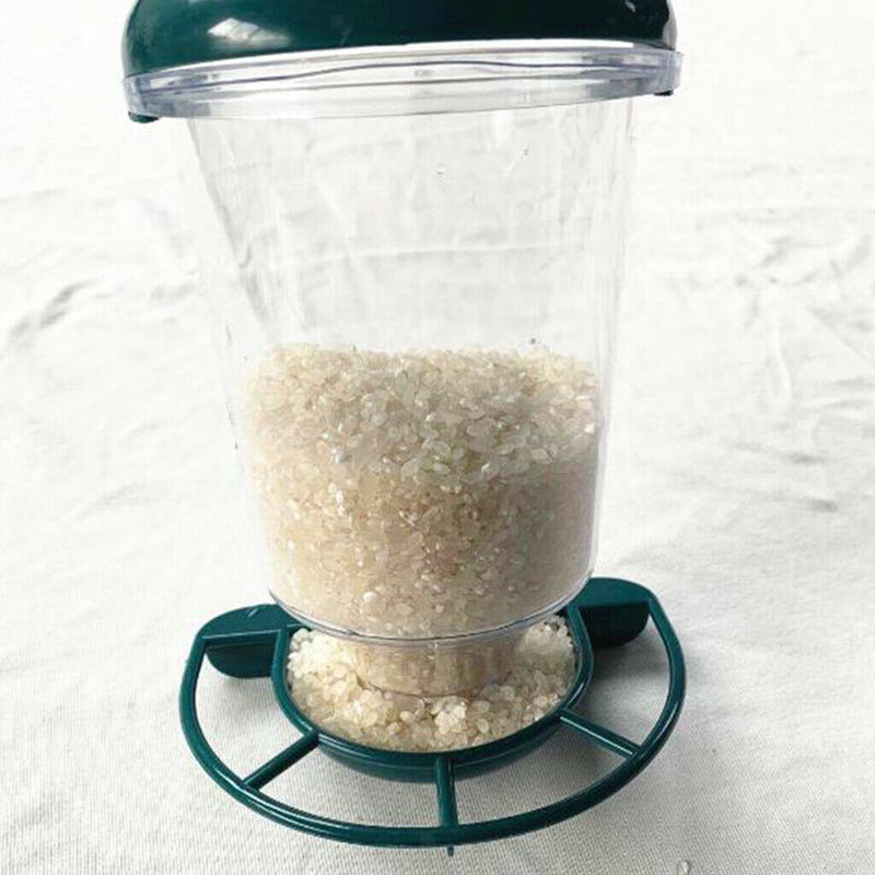 Clear Plastic Window Bird Feeder Automatic Feeding Suction Up Wild Bird Feeding