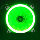 120mm Ultra Silent Computer PC Case Cooling Fan 11-Blade 4 Pin/3 Pin Green