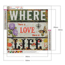 5D DIY Full Drill Diamond Painting Positive Word Cross Stitch Mosaic (A04)