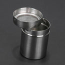 Stainless Steel Flour Sifter Icing Sugar Powder Tube Net Sieve Dredger Choc U4K6