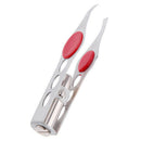Professional Led Light Stainless Steel Eyebrow Tweezer Hair Removal Makeup  M4C8
