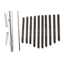 Thumb Piano Bridge Saddle 10 Keys Set Kit for Kalimba DIY Replacement Parts